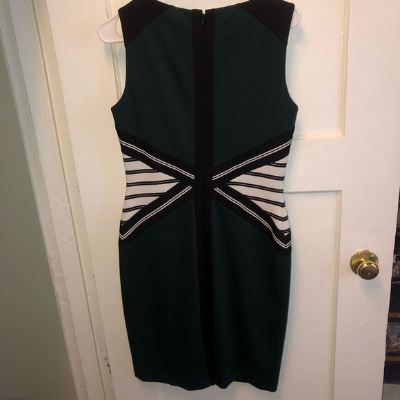 Ivanka Trump Green Sheath Midi Dress Sleeveless Crew Neck- size 8 - Picture 10 of 10